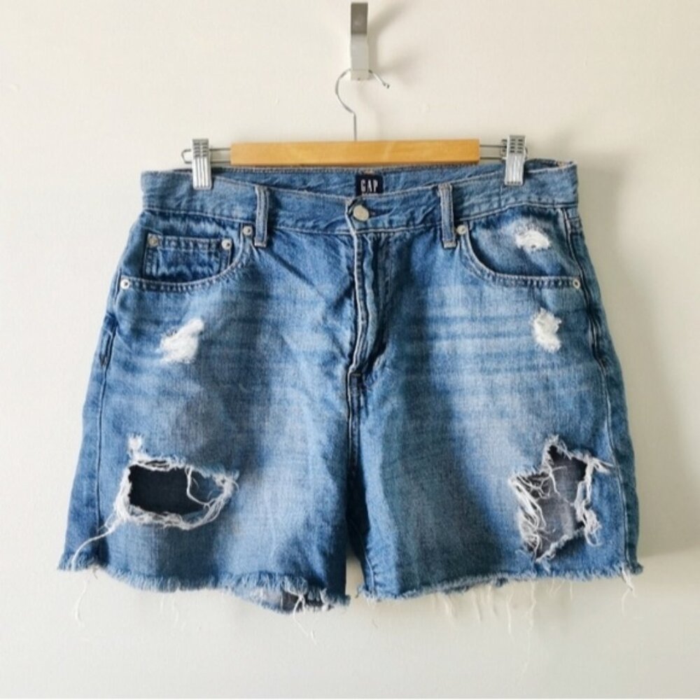 GAP distressed denim shorts